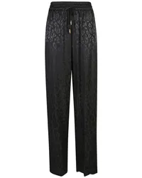 Just Cavalli Gerade geschnittene Jacquard-Hose Schwarz