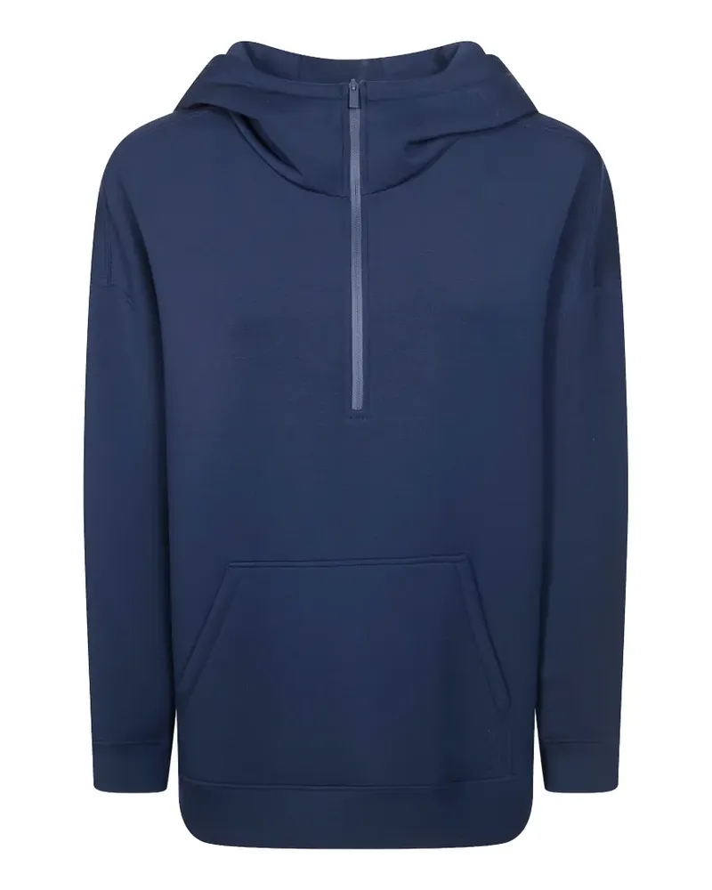 Max Mara half-zip hoodie - Blau Blau