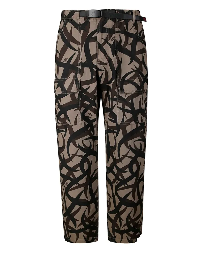 GRAMICCI Hose mit abstraktem Print - Braun Braun