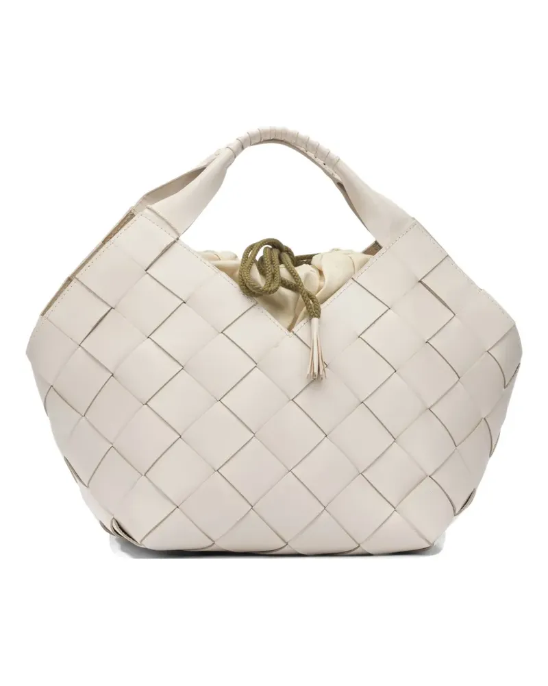 Dragon Diffusion woven leather tote bag - Nude Nude