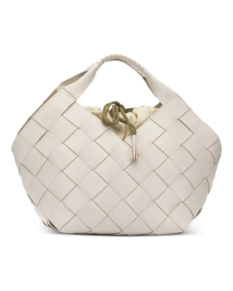 Dragon Diffusion woven leather tote bag - Nude Nude