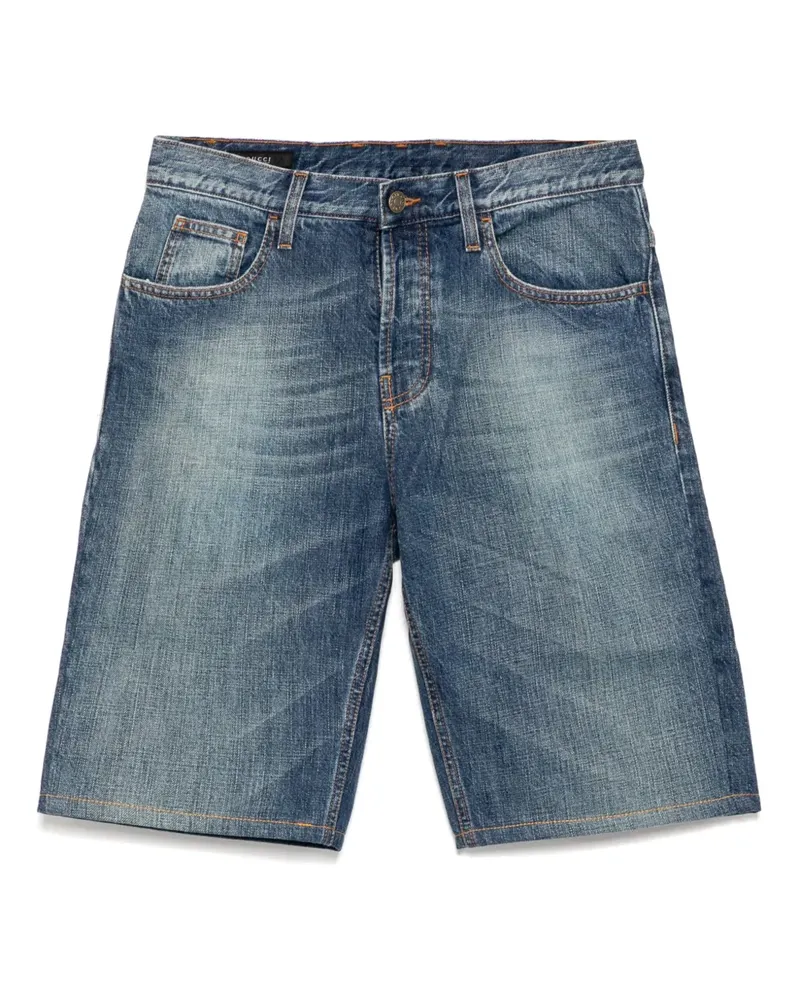 Gucci Klassische Jeans-Shorts - Blau Blau