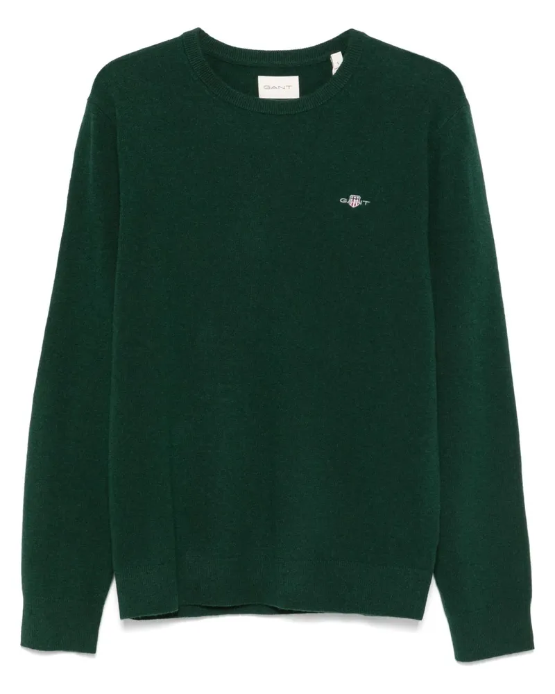 Gant Fein gestrickter Pullover - Grün Grün