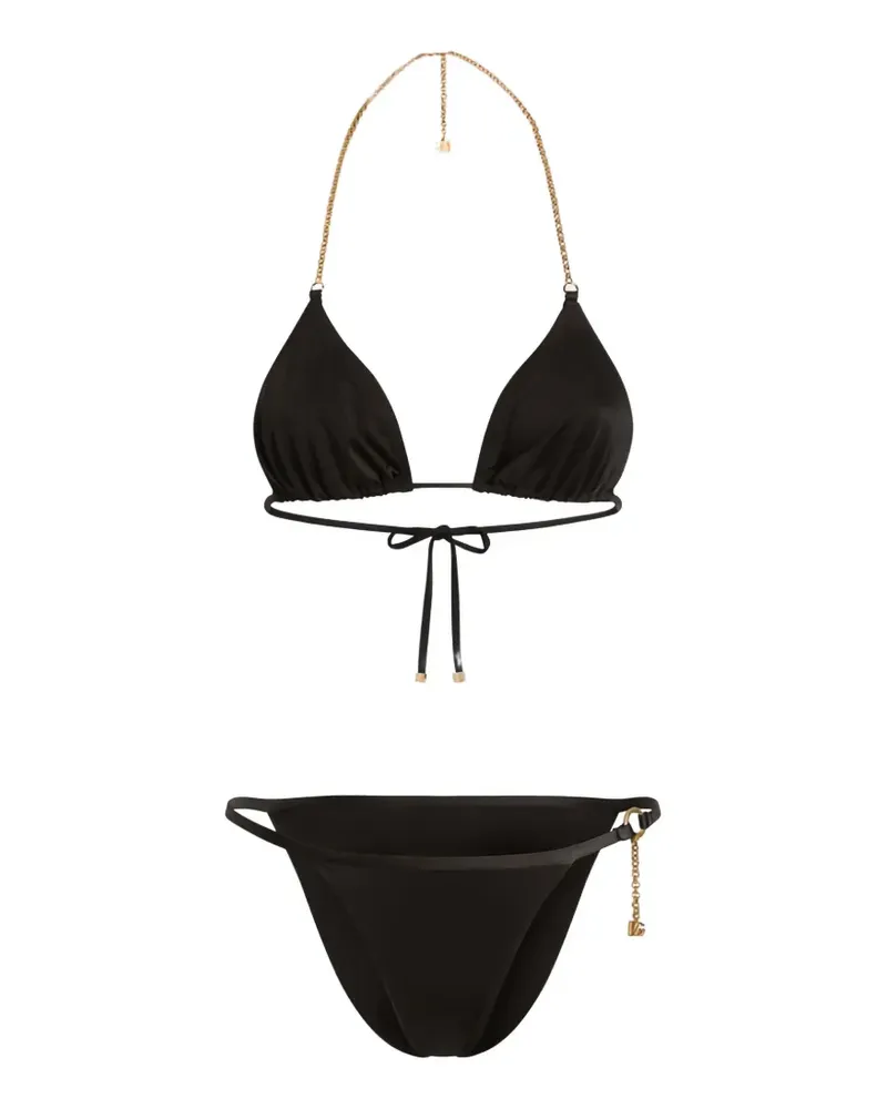 Dolce & Gabbana Triangel-Bikini - Schwarz Schwarz