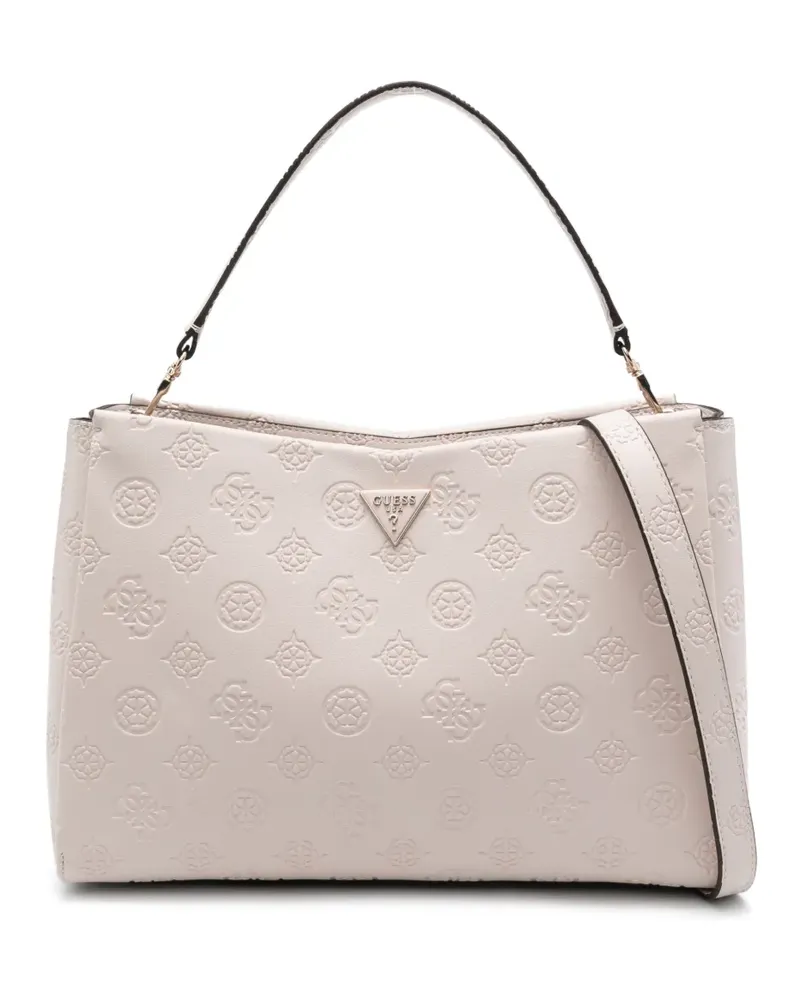 Guess Tisha 4G-monogram tote bag - Nude Nude