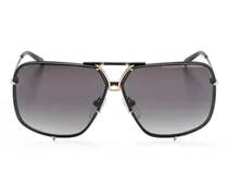 P8928 Sonnenbrille mit Oversized-Gestell - Schwarz