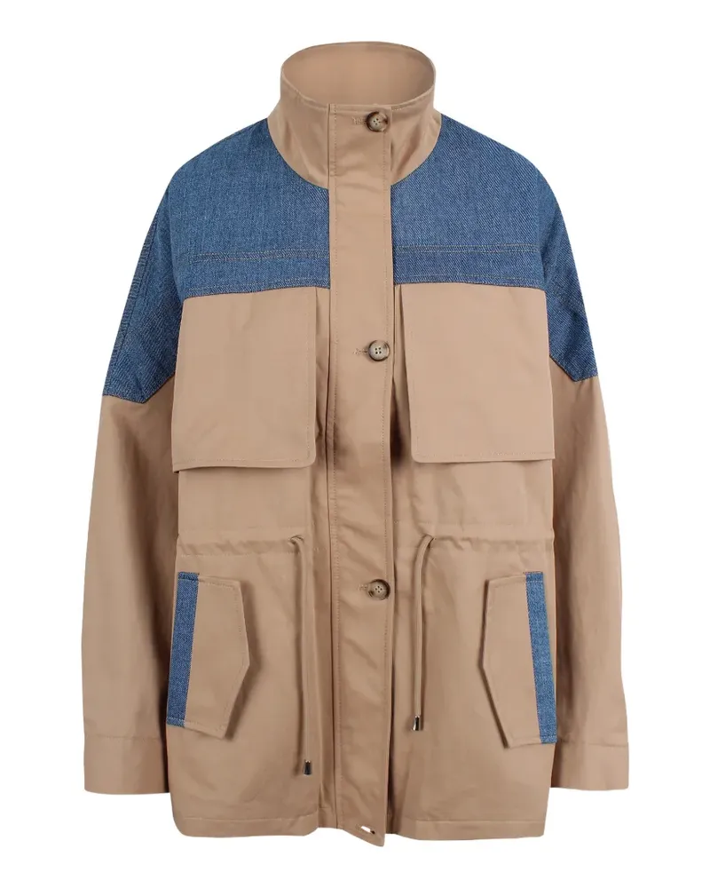 Jovonna Nano denim panel jacket - Nude Nude