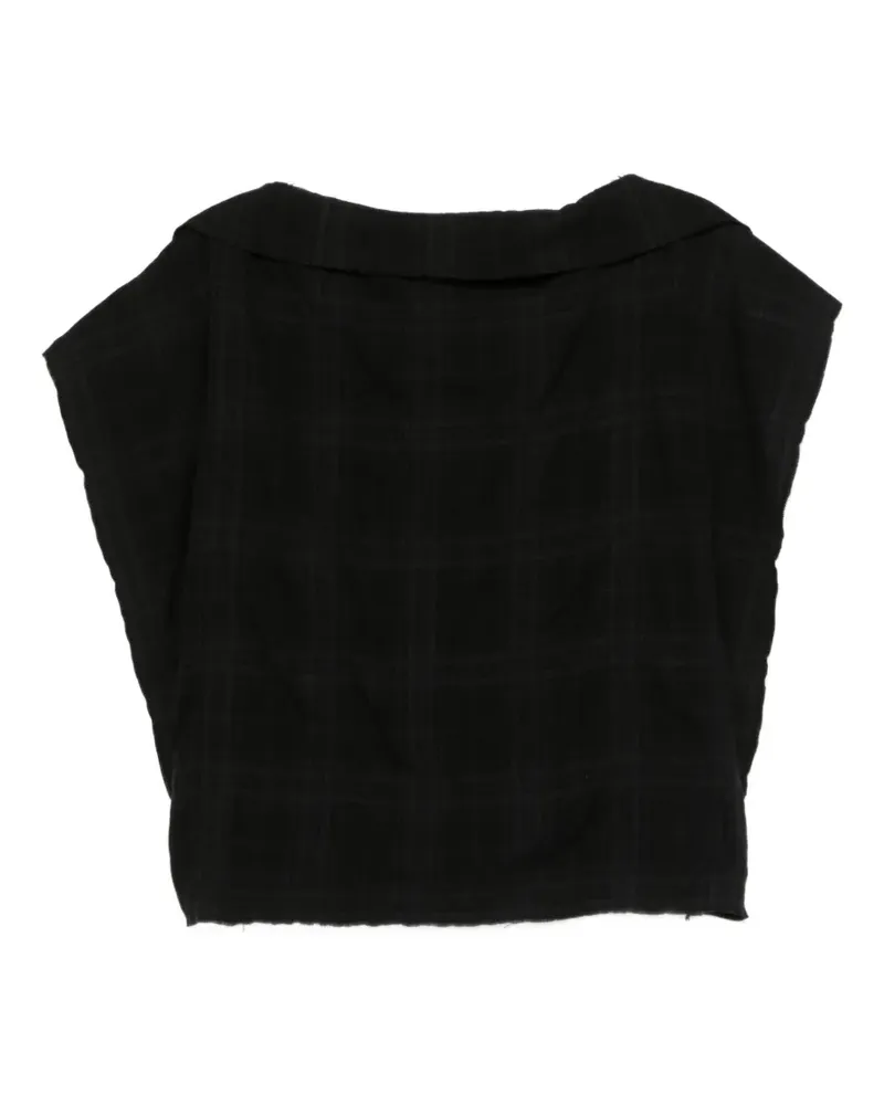 Our Legacy Ungesäumtes Top - Schwarz Schwarz