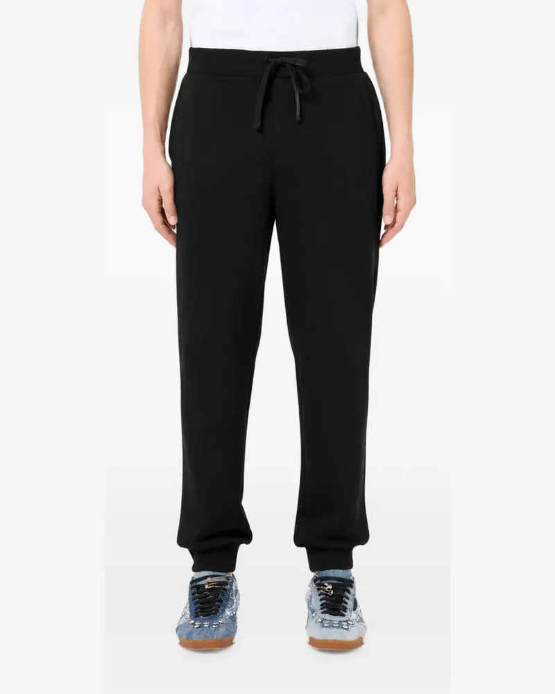 Iceberg logo-embroidered drawstring track pants - Schwarz Schwarz