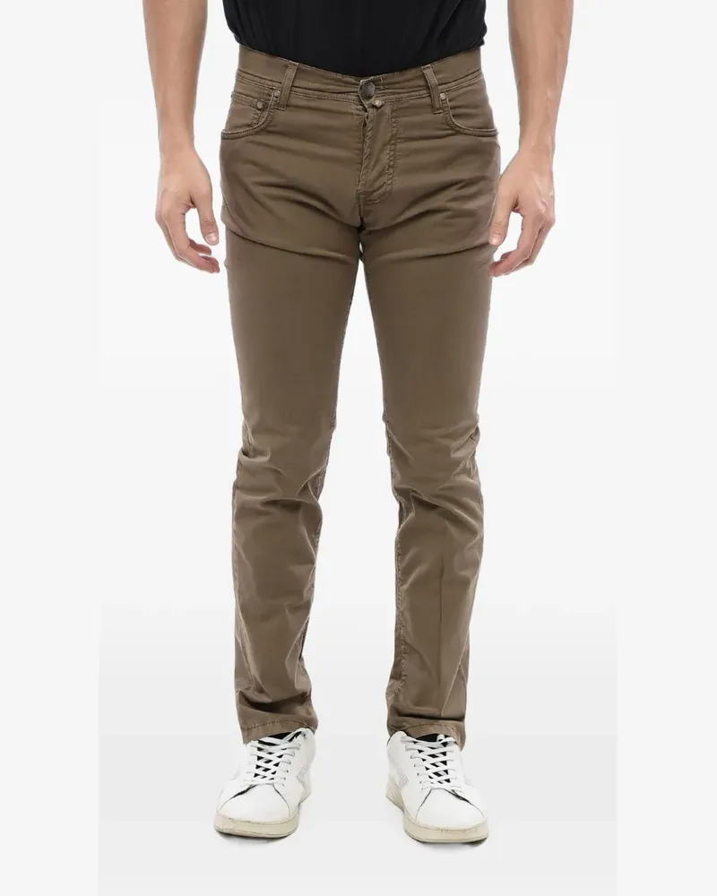 Corneliani Hose im Five-Pocket-Design - Braun Braun