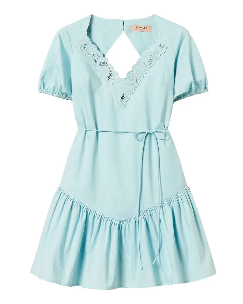 Twin-Set embroidered midi dress - Blau Blau