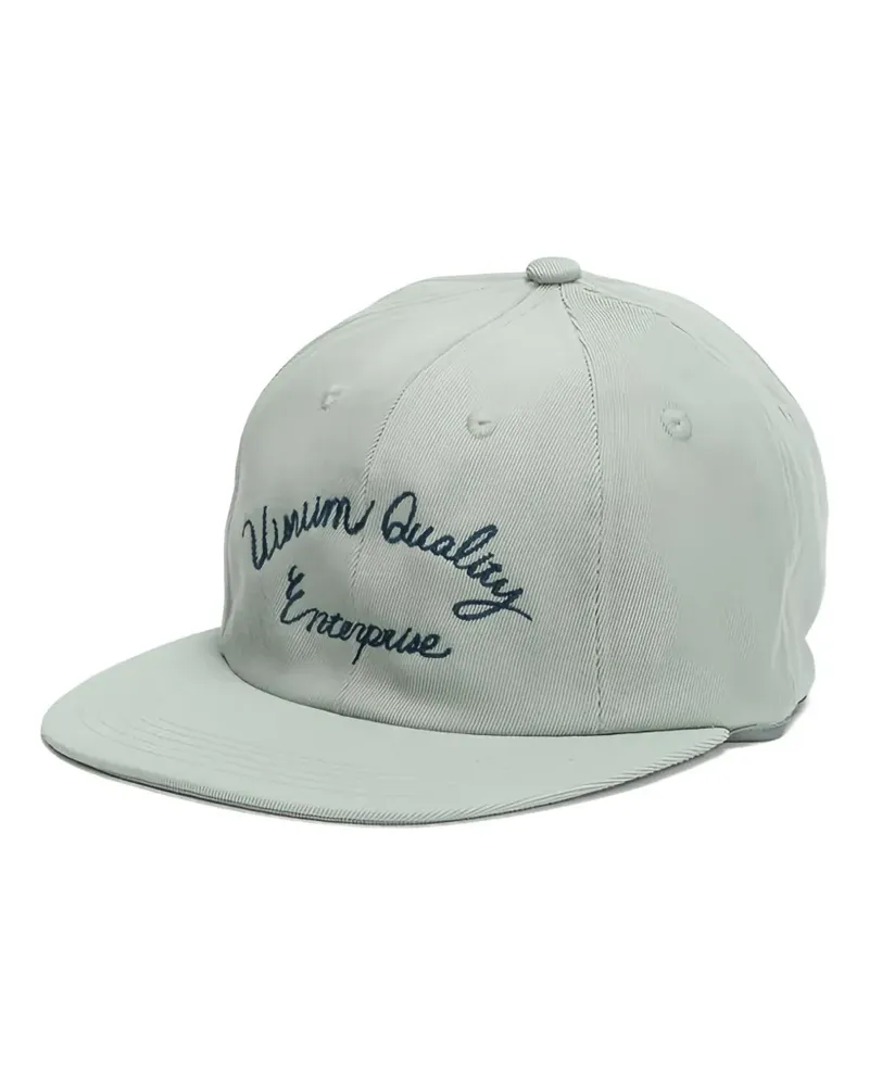 Visvim Bestickte Baseballkappe mit geradem Schirm - Grün Grün