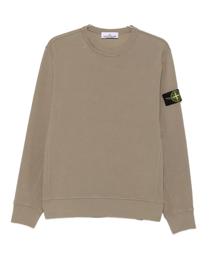 Stone Island logo-patch sweatshirt - Grün Grün