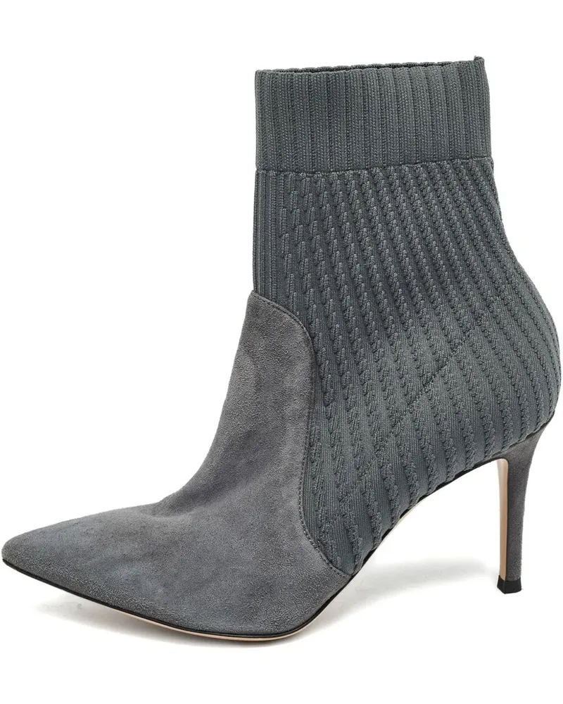 Gianvito Rossi Stiefeletten mit Styles 110mm - Grey Grey