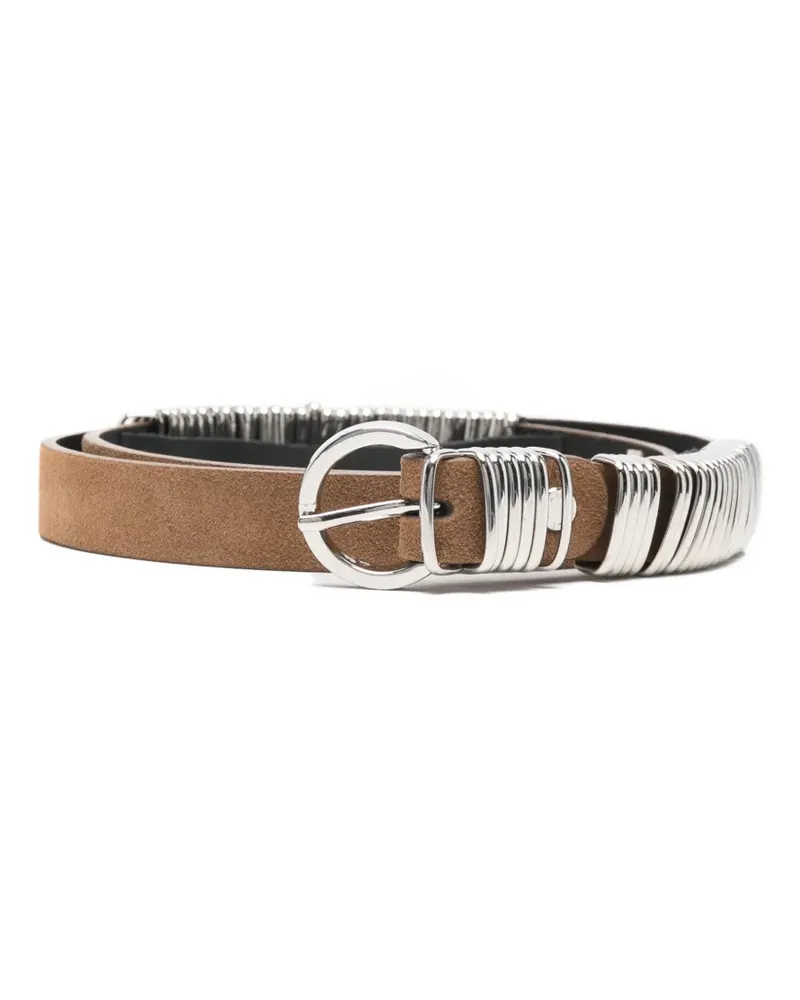 Federica Tosi Ring buckle belt - Braun Braun