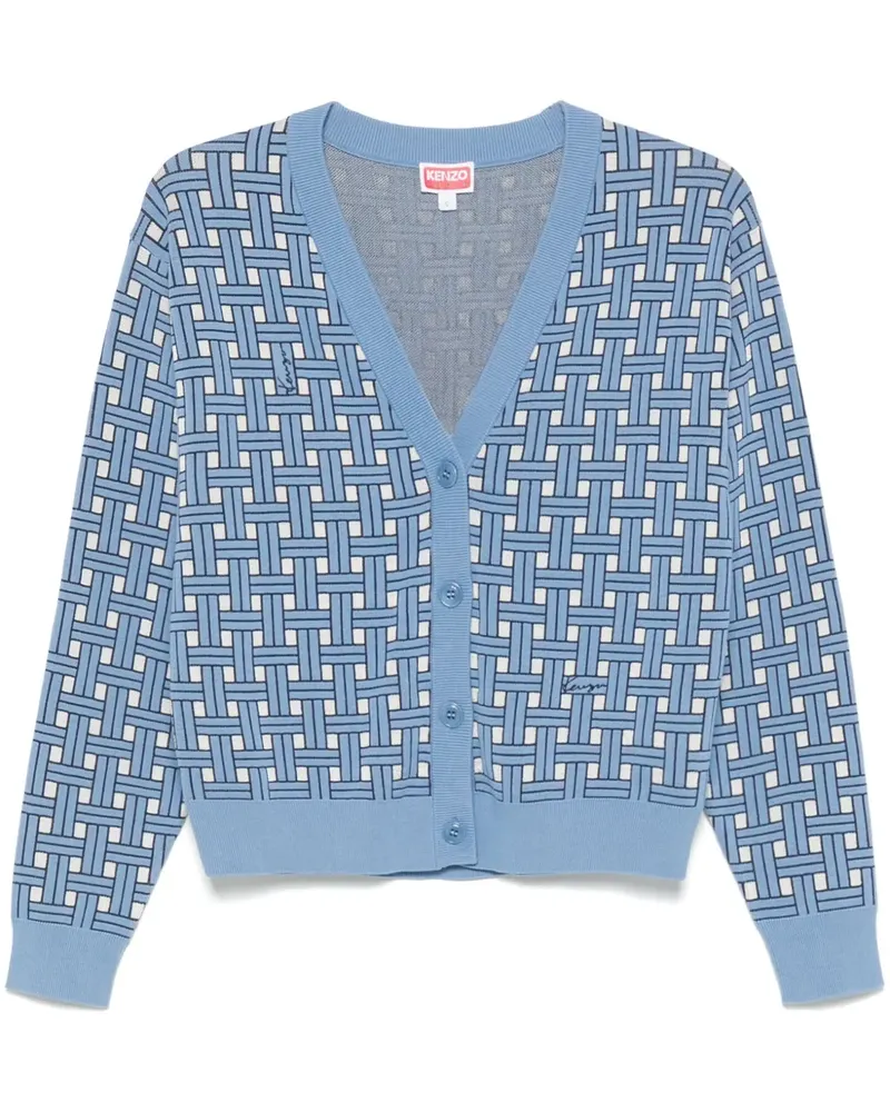 Kenzo Weave Cardigan - Blau Blau