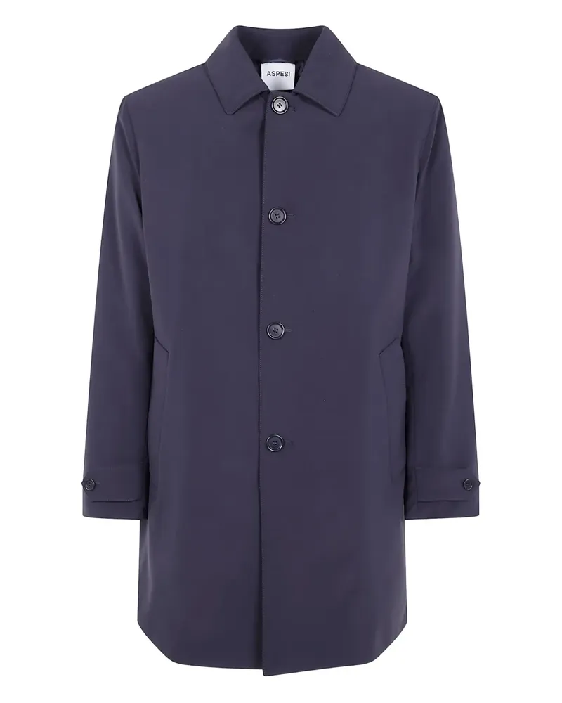 ASPESI buttoned trench coat - Blau Blau