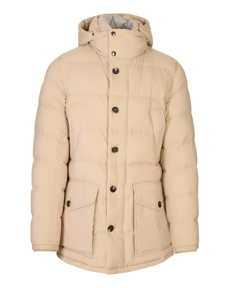 Kiton hooded padded jacket - Nude Nude