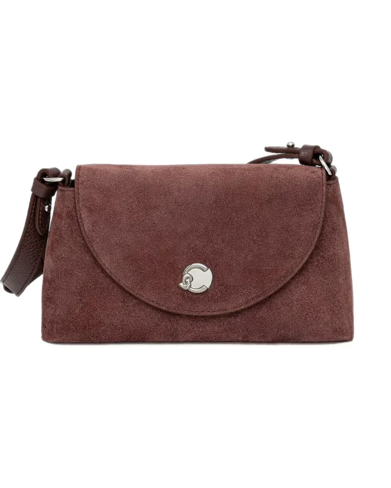 Coccinelle Nikla Schultertasche aus Wildleder - Braun Braun