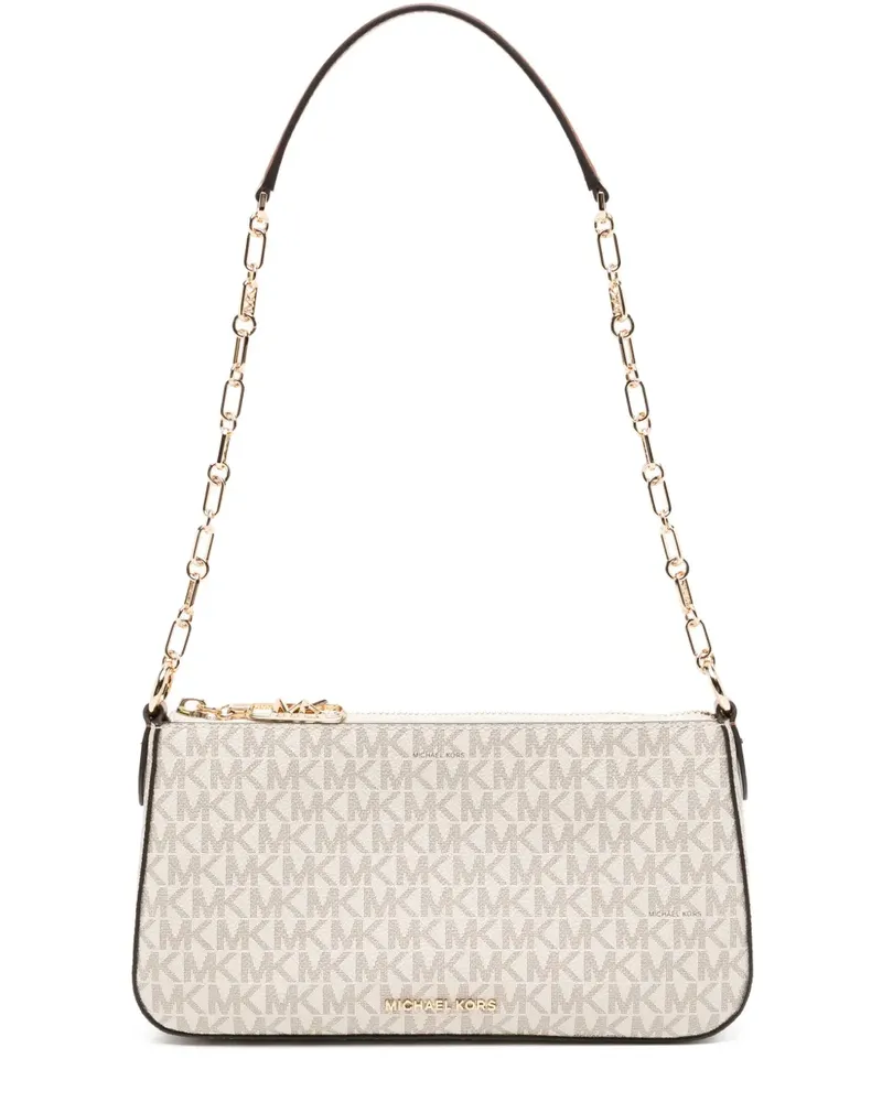 Michael Kors Schultertasche mit Monogrammmuster - Nude Nude