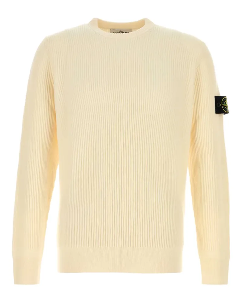Stone Island Gerippter Pullover - Gelb Gelb
