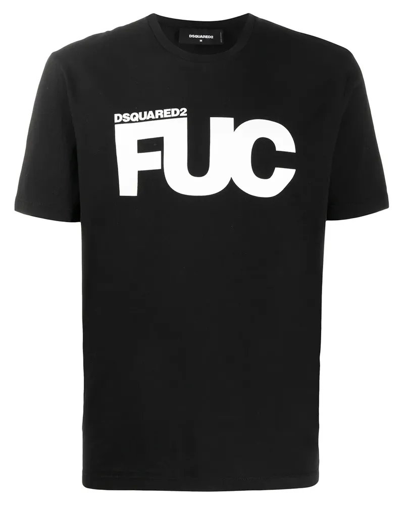 Dsquared2 T-Shirt mit Logo-Print - Schwarz Schwarz