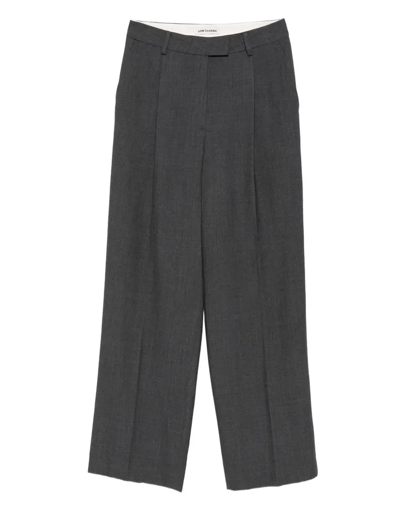 LOW CLASSIC Klassische Bundfaltenhose - Grau Grau