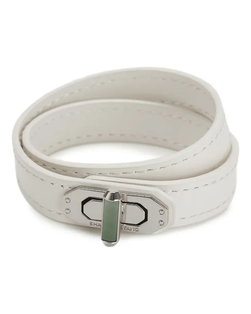 Shanghai Tang Tang Locket Lederarmband - Silber Silber