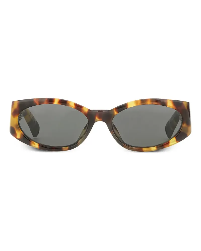 Linda Farrow x Jacquemus Ovalo sunglasses - Braun Braun