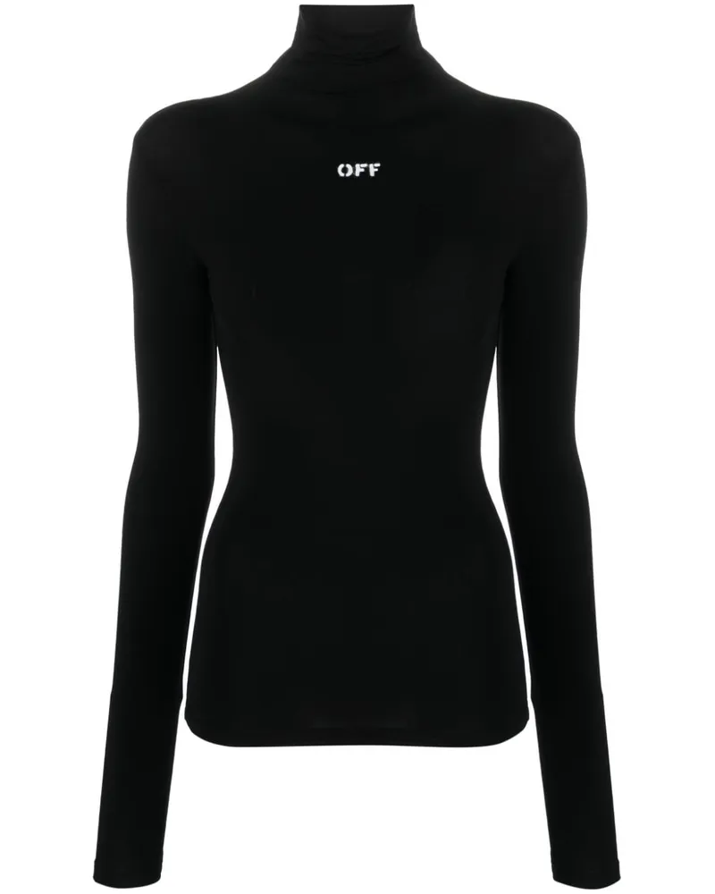 OFF-WHITE Off-Stamp Top - Schwarz Schwarz