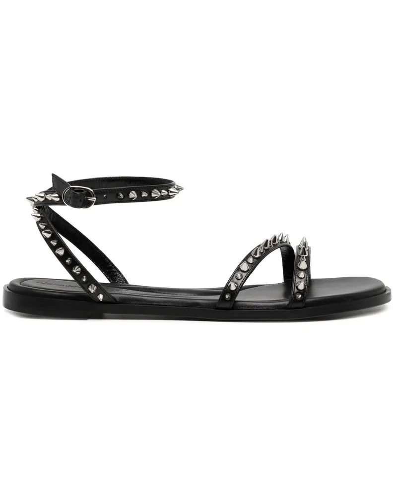 Alexander McQueen Sandalen mit spitzen Nieten - Schwarz Schwarz