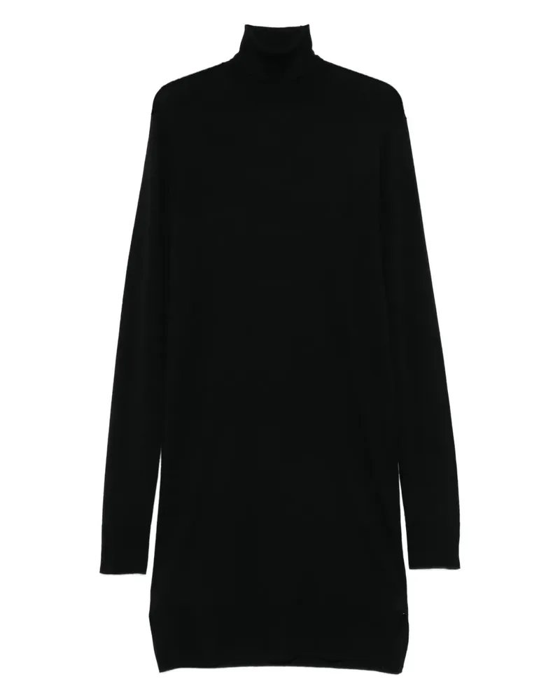 Totême Midikleid mit Rollkragen - Schwarz Schwarz