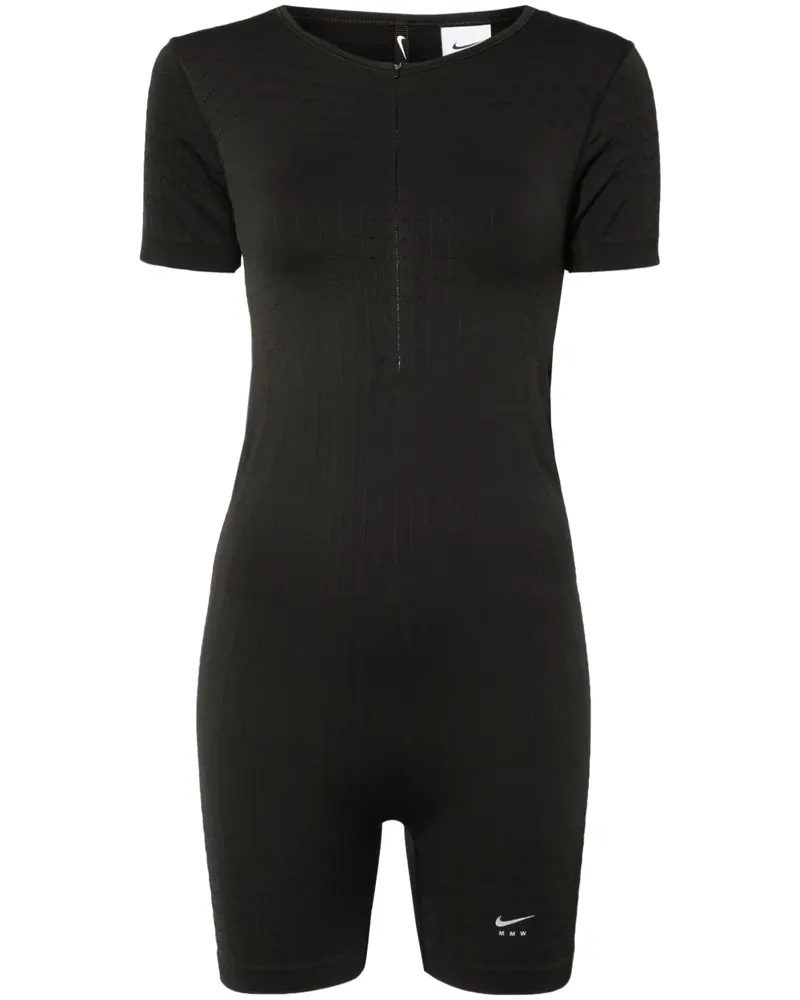 Nike x MMW Jumpsuit mit Reißverschluss - Schwarz Schwarz