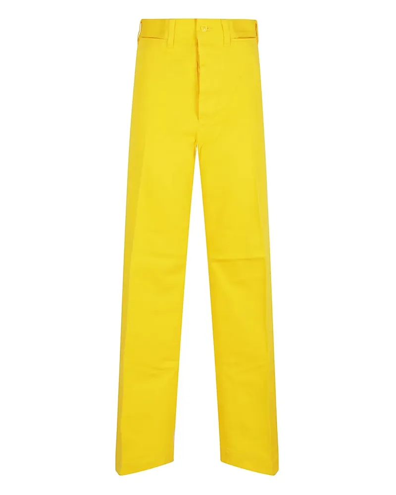 Ralph Lauren Gerade Baumwollhose - Gelb Gelb