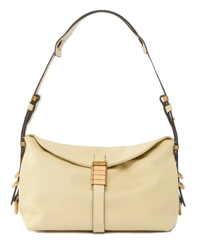 Pinko small Saddle leather shoulder bag - Nude Nude