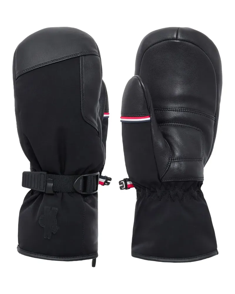 Moncler buckle strap gloves - Schwarz Schwarz