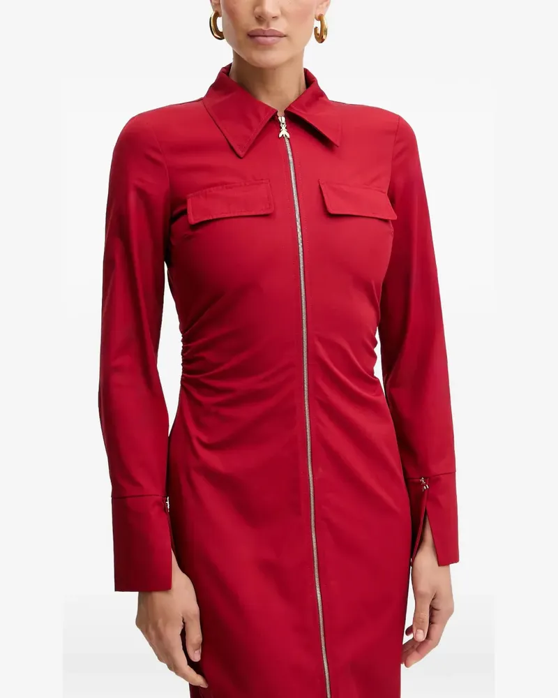 Patrizia Pepe zipped midi dress - Rot Rot