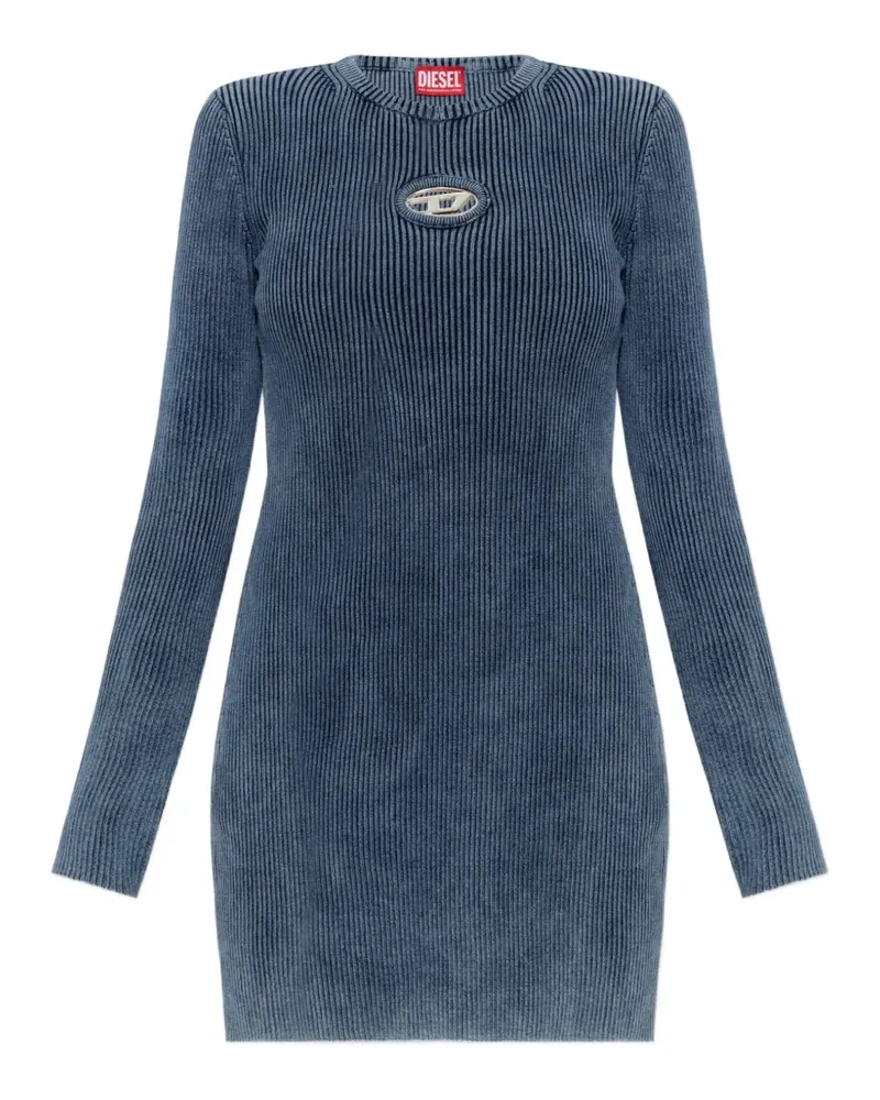 Diesel Geripptes Minikleid - Blau Blau