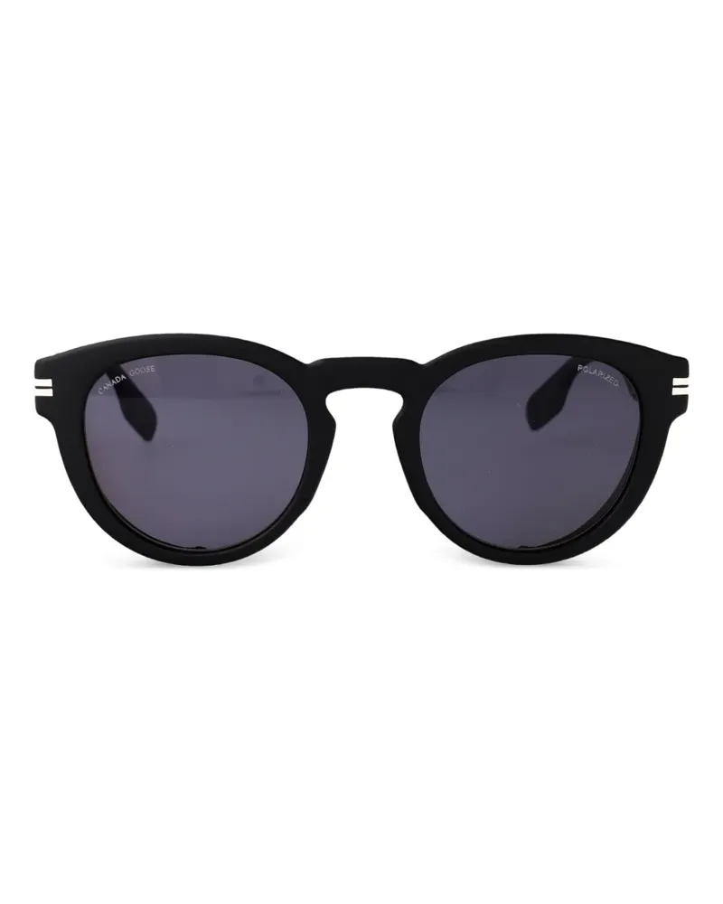 Canada Goose Sonnenbrille mit rundem Gestell - Schwarz Schwarz