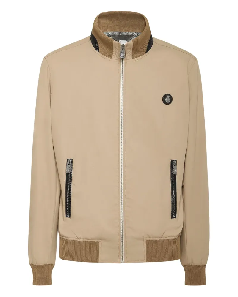 Billionaire Jacke mit Logo-Patch - Nude Nude