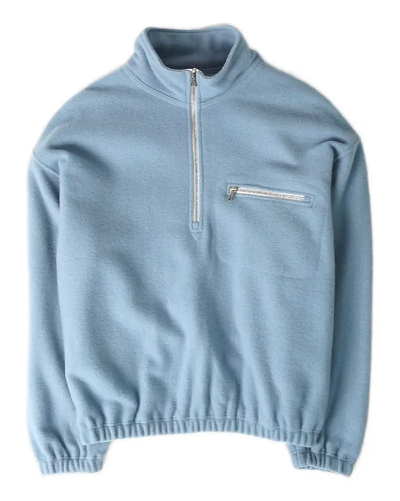Rier zip-up polo top - Blau Blau