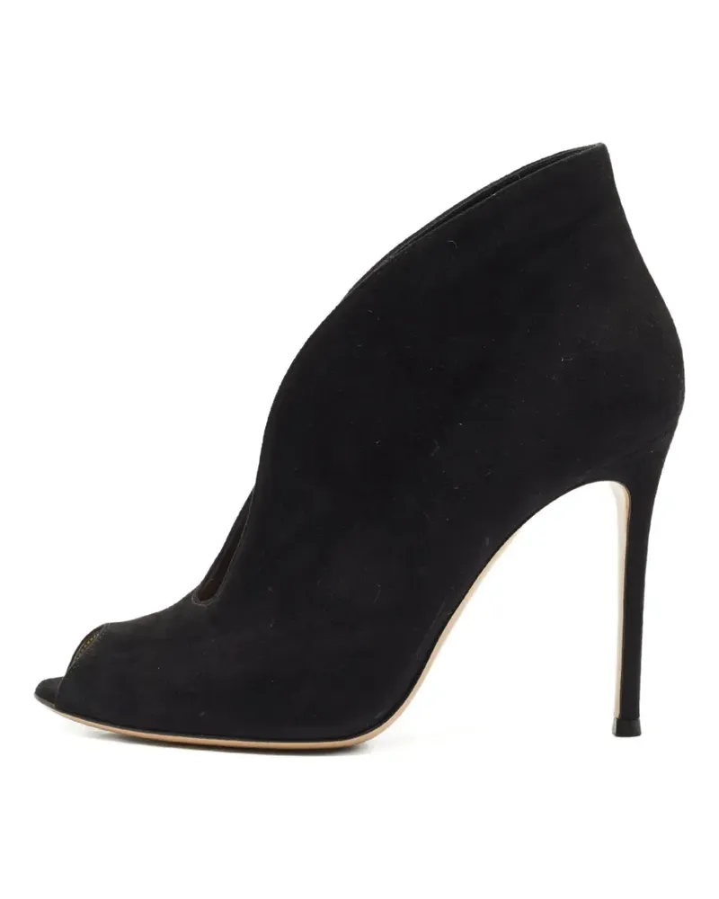 Gianvito Rossi Vamp Stiefel aus Wildleder - Schwarz Schwarz