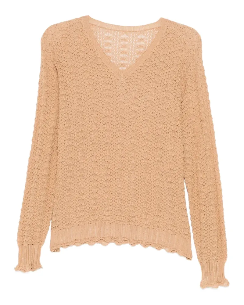 JNBY Oberteil aus Häkelstrick - Braun Braun