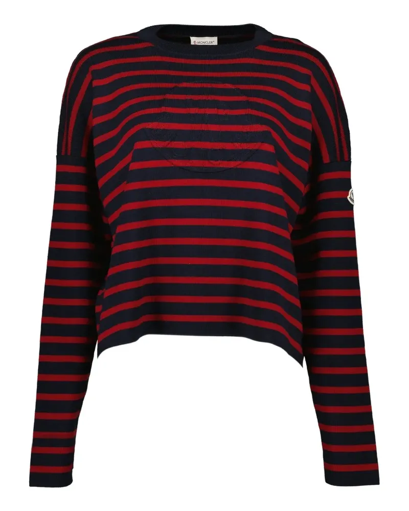 Moncler Gestreifter Pullover - Rot Rot