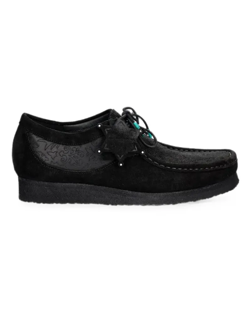 Clarks Wallabee embroidered boots - Schwarz Schwarz