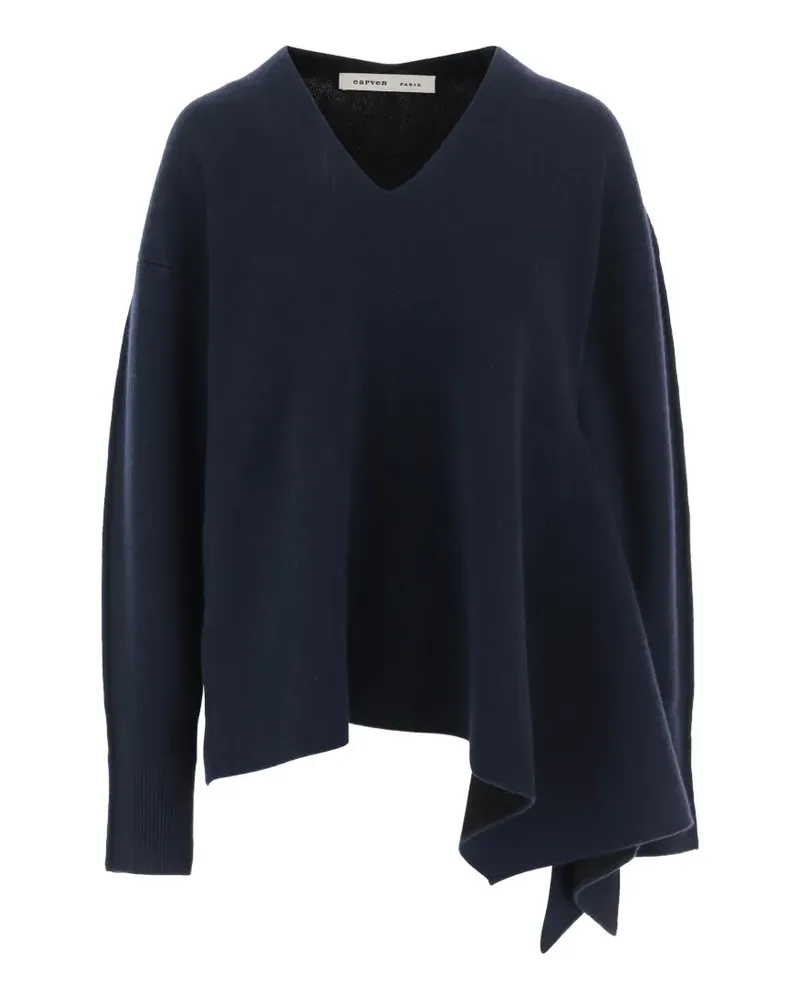 Carven Asymmetrischer Pullover - Blau Blau