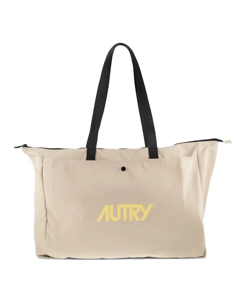 AUTRY Shopper mit Logo-Print - Nude Nude