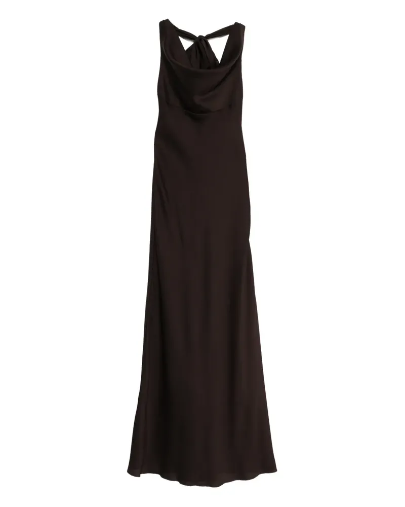Amsale Gehämmertes Kleid - Braun Braun