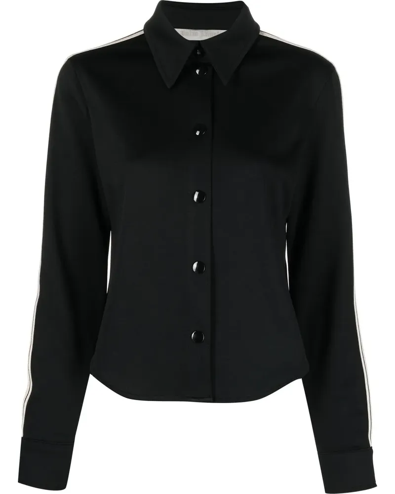 Palm Angels Hemd mit Streifendetail - Schwarz Schwarz