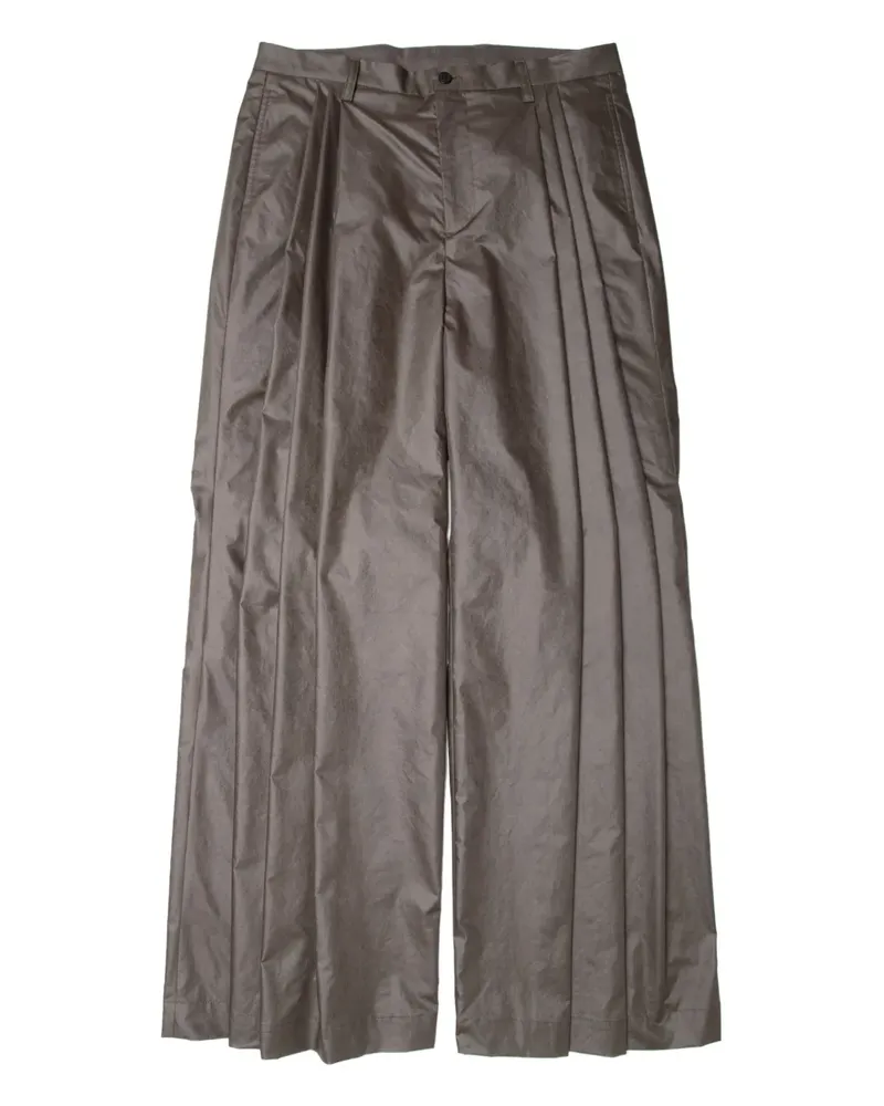 Yoshio Kubo Weite Hose mit Bundfalten - Grün Grün